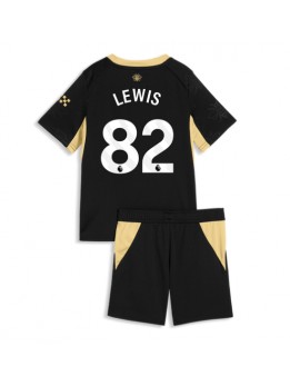 Manchester City Rico Lewis #82 Auswärts Trikotsatz für Kinder 2026-27 Kurzarm (+ Kurze Hosen)